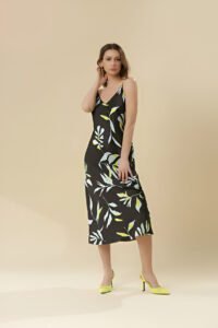 linen midi dress