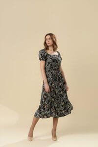 linen midi dress