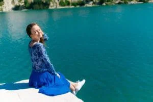 anastasia blue dress