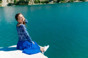 anastasia blue dress