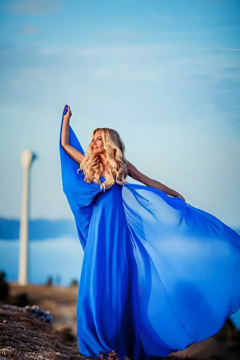 anastasia blue dress
