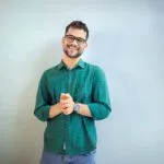 green dress shirt