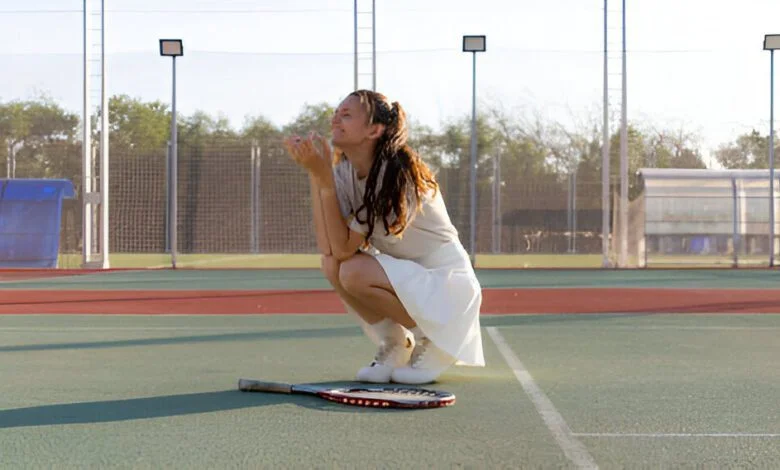 white tennis dress